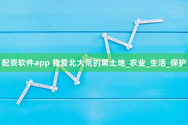 配资软件app 我爱北大荒的黑土地_农业_生活_保护